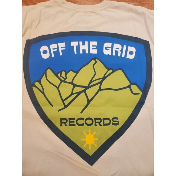 John Summit Off The Grid Records T Shirt Men’s‎ Size Medium Beige Color OTG NWOT - Picture 2 of 7